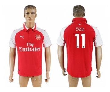 Arsenal #11 Ozil Home Soccer Club Jersey1