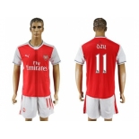 Arsenal #11 Ozil Home Soccer Club Jersey2