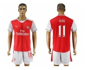 Arsenal #11 Ozil Home Soccer Club Jersey2