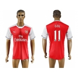 Arsenal #11 Ozil Home Soccer Club Jersey3