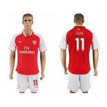 Arsenal #11 Ozil Home Soccer Club Jersey