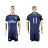 Arsenal #11 Ozil Sec Away Soccer Club Jersey2