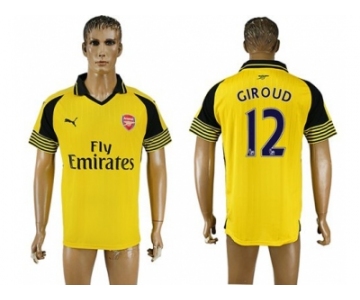 Arsenal #12 Giroud Away Soccer Club Jersey1