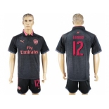 Arsenal #12 Giroud Black Red Soccer Club Jersey