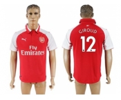 Arsenal #12 Giroud Home Soccer Club Jersey1