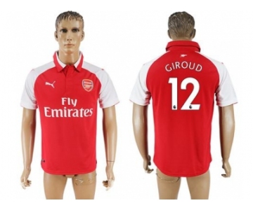 Arsenal #12 Giroud Home Soccer Club Jersey1