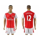 Arsenal #12 Giroud Home Soccer Club Jersey2