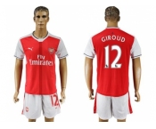 Arsenal #12 Giroud Home Soccer Club Jersey2