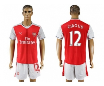 Arsenal #12 Giroud Home Soccer Club Jersey2