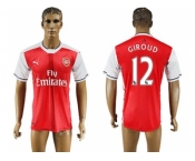 Arsenal #12 Giroud Home Soccer Club Jersey3