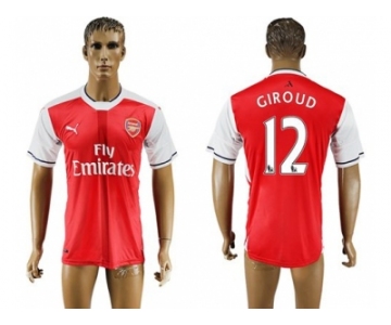 Arsenal #12 Giroud Home Soccer Club Jersey3