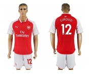 Arsenal #12 Giroud Home Soccer Club Jersey