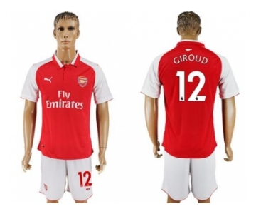 Arsenal #12 Giroud Home Soccer Club Jersey