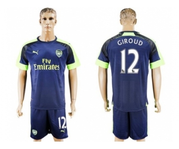 Arsenal #12 Giroud Sec Away Soccer Club Jersey2