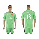 Arsenal #13 Ospina Green Goalkeeper Soccer Club Jersey