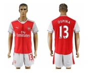 Arsenal #13 Ospina Home Soccer Club Jersey2