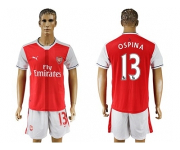 Arsenal #13 Ospina Home Soccer Club Jersey2