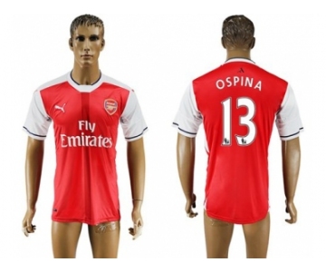 Arsenal #13 Ospina Home Soccer Club Jersey3