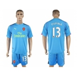 Arsenal #13 Ospina Light Blue Goalkeeper Soccer Club Jersey