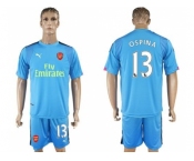 Arsenal #13 Ospina Light Blue Goalkeeper Soccer Club Jersey