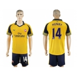 Arsenal #14 Henry Away Soccer Club Jersey