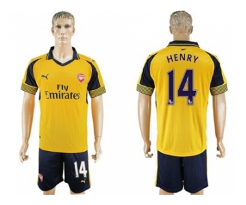 Arsenal #14 Henry Away Soccer Club Jersey