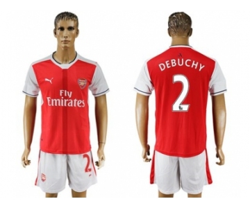 Arsenal #2 Debuchy Home Soccer Club Jersey2