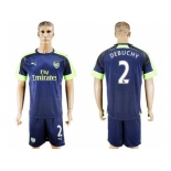 Arsenal #2 Debuchy Sec Away Soccer Club Jersey2