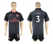 Arsenal #3 Gibbs Sec Away Soccer Club Jersey