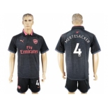 Arsenal #4 Mertesacker Sec Away Soccer Club Jersey