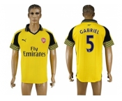 Arsenal #5 Gabriel Away Soccer Club Jersey1