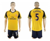 Arsenal #5 Gabriel Away Soccer Club Jersey