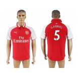 Arsenal #5 Gabriel Home Soccer Club Jersey1