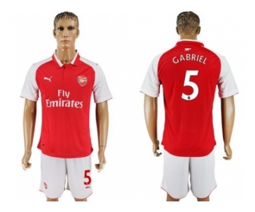 Arsenal #5 Gabriel Home Soccer Club Jersey