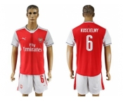 Arsenal #6 Koscielny Champions League Home Soccer Club Jersey