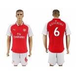 Arsenal #6 Koscielny Home Soccer Club Jersey