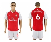 Arsenal #6 Koscielny Home Soccer Club Jersey