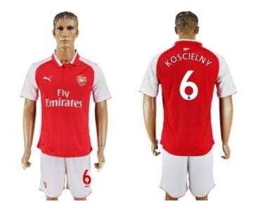 Arsenal #6 Koscielny Home Soccer Club Jersey