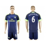 Arsenal #6 Koscielny Sec Away Soccer Club Jersey2