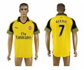 Arsenal #7 Alexis Away Soccer Club Jersey1