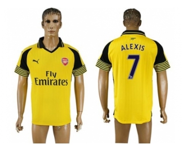 Arsenal #7 Alexis Away Soccer Club Jersey1