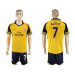 Arsenal #7 Alexis Away Soccer Club Jersey