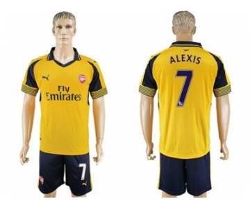 Arsenal #7 Alexis Away Soccer Club Jersey