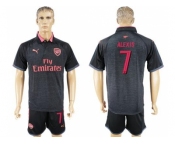 Arsenal #7 Alexis Black Red Soccer Club Jersey