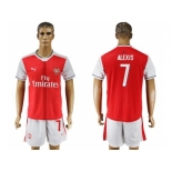 Arsenal #7 Alexis Champions League Home Soccer Club Jersey