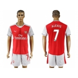 Arsenal #7 Alexis Home Soccer Club Jersey2