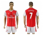 Arsenal #7 Alexis Home Soccer Club Jersey2