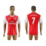 Arsenal #7 Alexis Home Soccer Club Jersey3