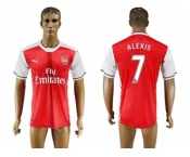 Arsenal #7 Alexis Home Soccer Club Jersey3