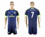 Arsenal #7 Alexis Sec Away Soccer Club Jersey2